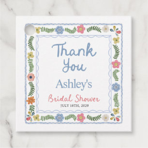 Bridal Shower Favour Tags