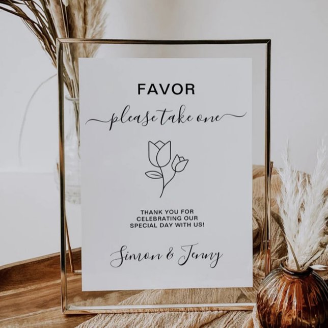 Bridal Shower Favours Sign Template (Bridal Shower Favors Sign Template)