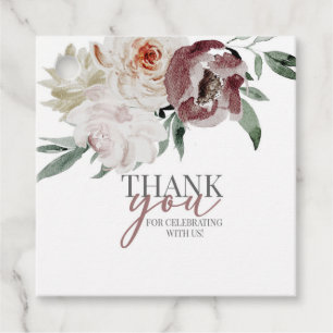 bridal shower, floral bridal, bride to be classic favour tags