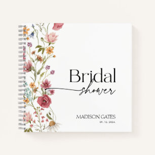 Bridal Shower Floral Guest Notebook