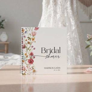 Bridal Shower Floral Guest  Notebook