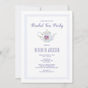 Bridal Shower Floral Tea Party Invitation