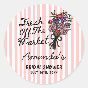 Bridal Shower Fresh Off The Market Stickers