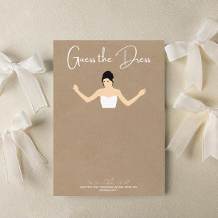 bridal shower game card