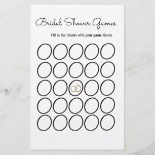 Bridal Shower Game Circular Ombré Template Flyer