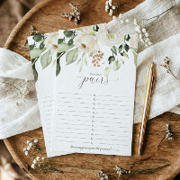 Bridal Shower Game Famous Couples - Famous Pairs I