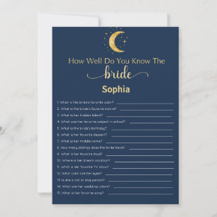 Bridal Shower Game How Well Do You Know The Bride Invitation