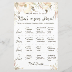 Bridal Shower Game - Purse Hunt Game