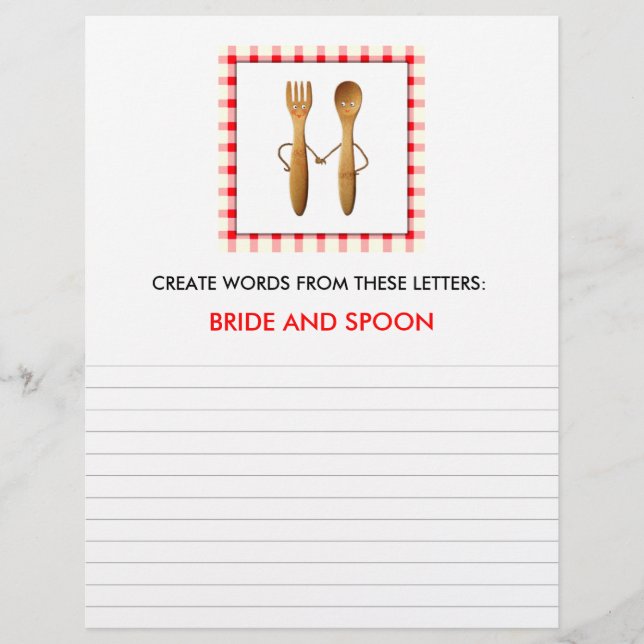 Bridal Shower Games (Front)