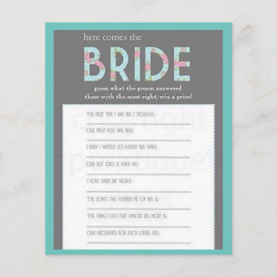 BRIDAL SHOWER GAMES FLYER