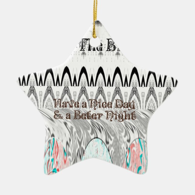 Bridal Shower Gift Art Print Ceramic Ornament (Front)