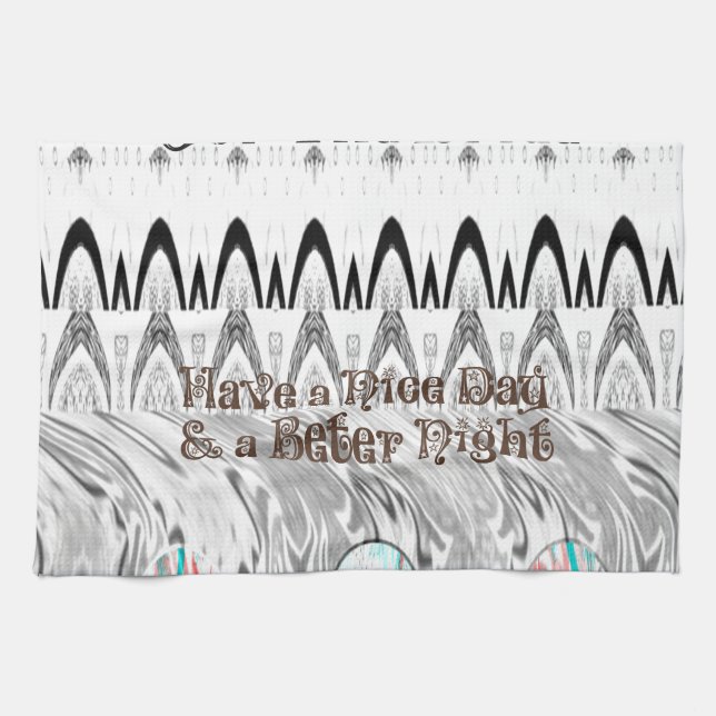 Bridal Shower Gift Art Print Tea Towel (Horizontal)