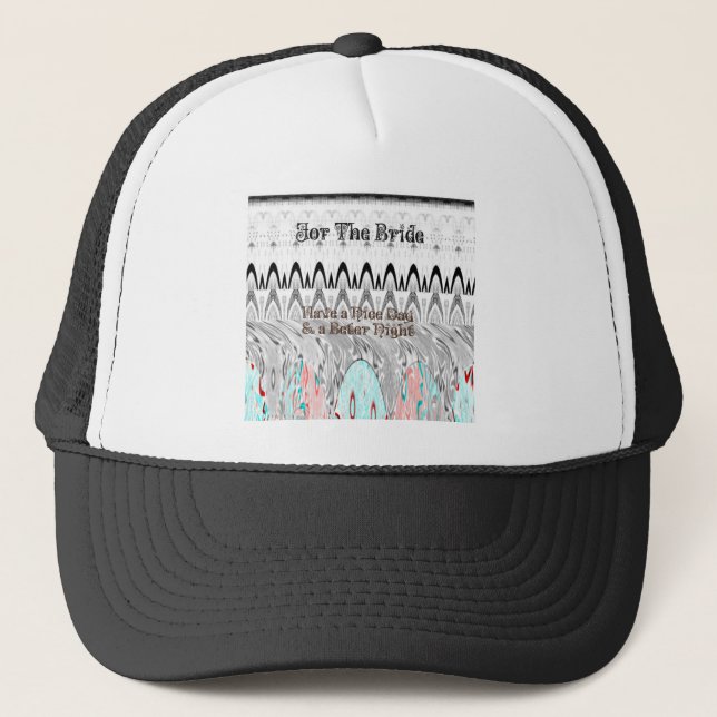 Bridal Shower Gift Art Print Trucker Hat (Front)