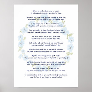 Bridal Shower gift - Candle Box insert Poster