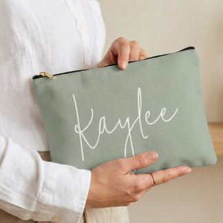 Bridal shower gift, Custom sage pouch for her mom