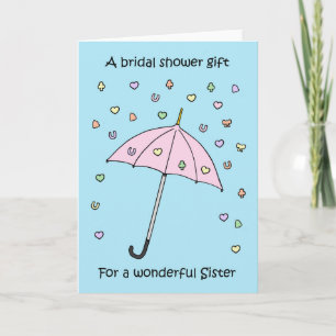 Bridal Shower Gift for Sister Invitation