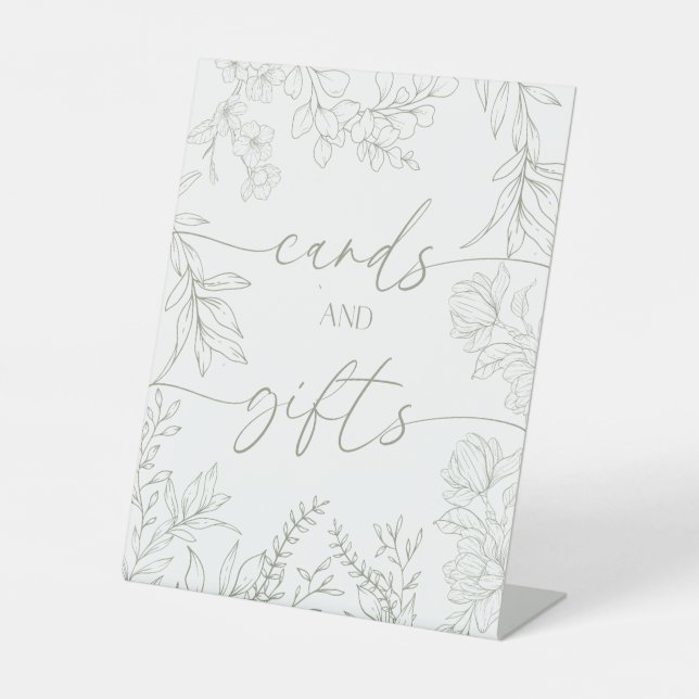 Bridal Shower Gift Pedestal Sign (Front)