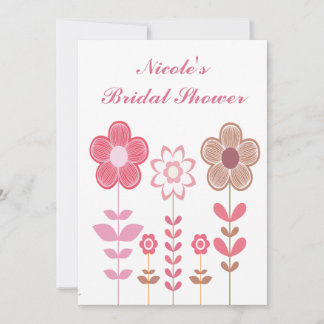 Bridal Shower Girly Floral Custom Invitation