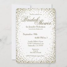 Bridal Shower | Gold Confetti