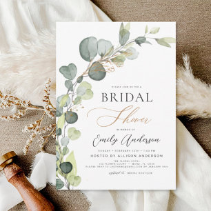 Bridal Shower Greenery Eucalyptus Invitation Flyer