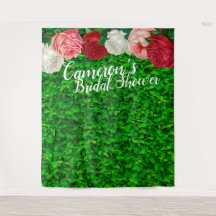 Bridal Shower Greenery Photo Booth Backdrop