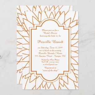 Bridal Shower Honouring, Monet's Dahlia style,whit Invitation