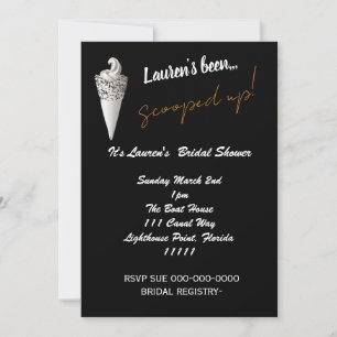 BRIDAL SHOWER ICE CREAM INVITATION