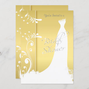 Bridal Shower in a Beautiful Yellow Invitation