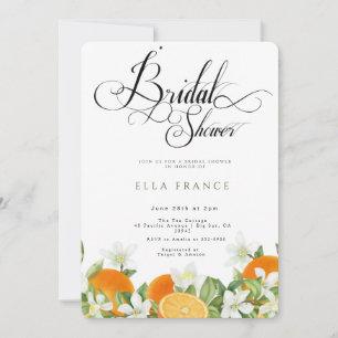 Bridal Shower in Bloom & Lemons Invitation