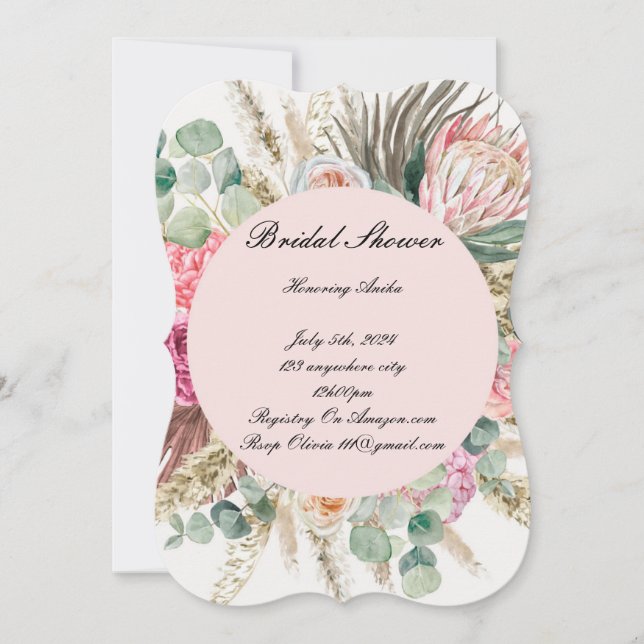 BRIDAL SHOWER INVITATION (Front)