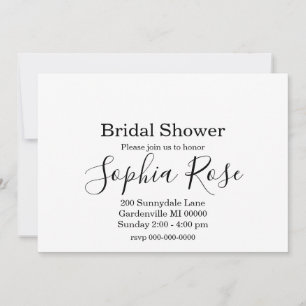 Bridal shower  invitation