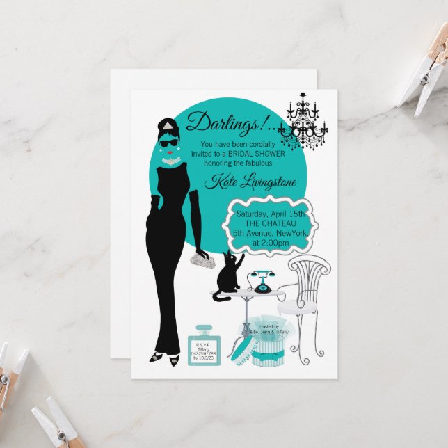 Bridal Shower Invitation (Front/Back In Situ)