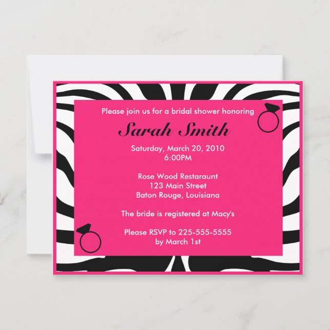Bridal Shower Invitation (Front)