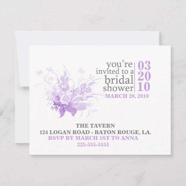 Bridal Shower Invitation (Front)