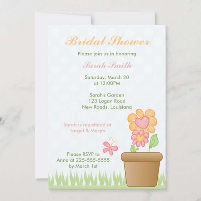 Bridal Shower Invitation (Front)