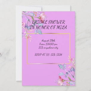 BRIDAL SHOWER INVITATION