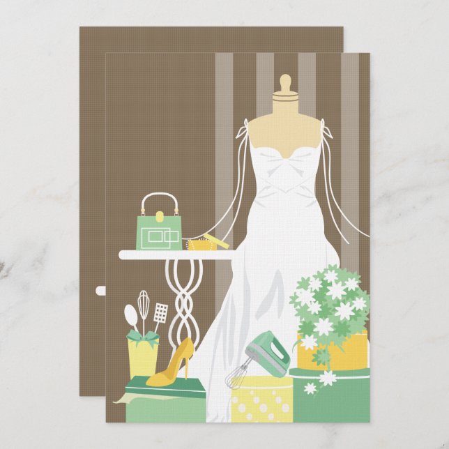 Bridal Shower Invitation - Add your own text (Front/Back)