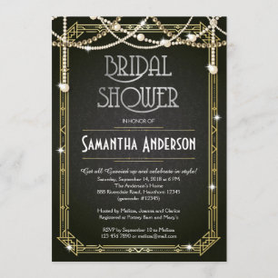 Bridal Shower invitation / Art Deco