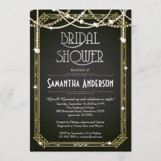 Bridal Shower invitation / Art Deco
