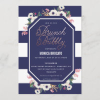 BRIDAL SHOWER INVITATION - brunch and bubbly champ