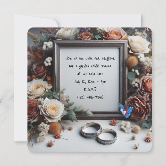 Bridal Shower Invitation Card (Front)