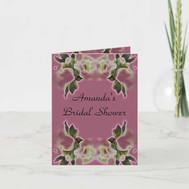 Bridal Shower Invitation Card Template (Front)