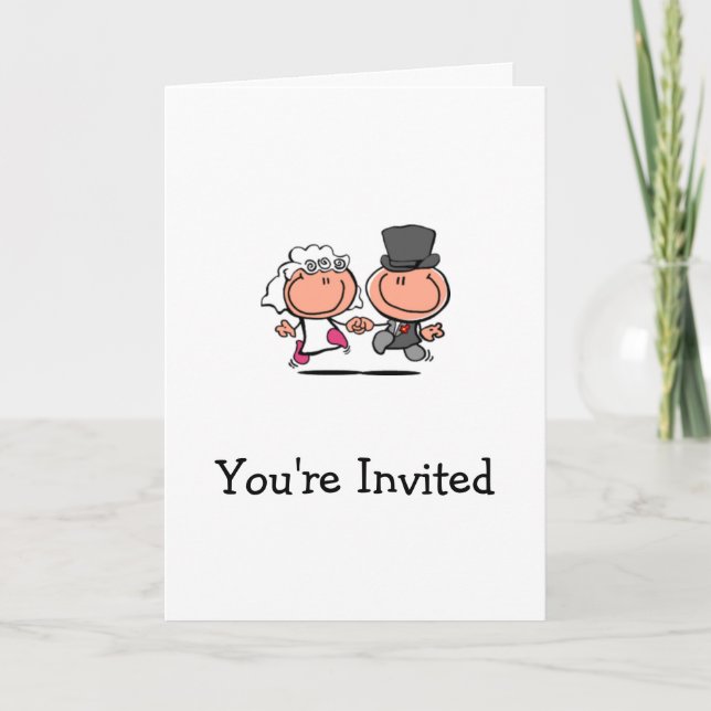 Bridal Shower Invitation cartoon Card (Front)