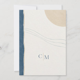Bridal Shower Invitation   Coastal Editorial Aegea