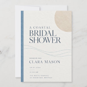Bridal Shower Invitation   Coastal Editorial Aegea