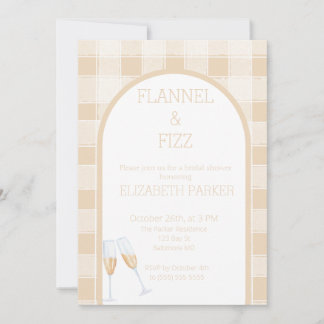 Bridal Shower Invitation - Flannel and Fizz Fall