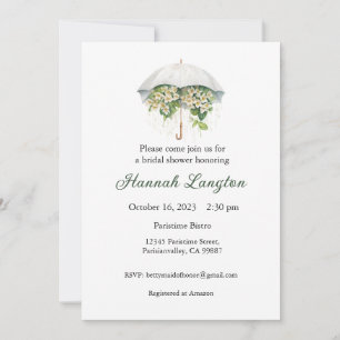 Bridal Shower Invitation, Floral Bridal Shower  Invitation