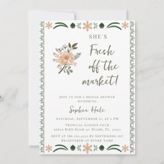 Bridal Shower invitation Fresh Off the Marke