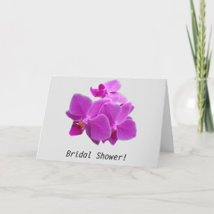 Bridal Shower Invitation Fuchsia Orchids