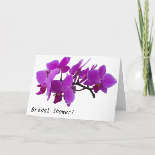 Bridal Shower Invitation Fuchsia Orchids